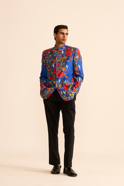 Noor-e-kashmir printed bandhgala
