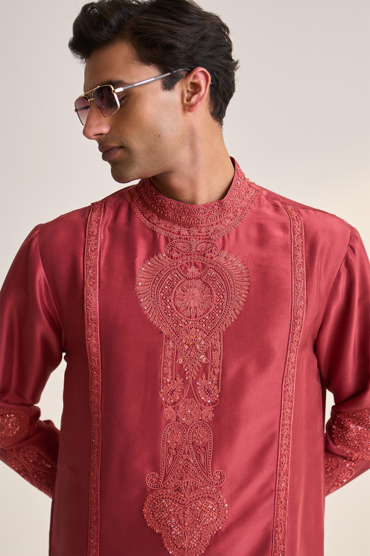 Dori embroidered long kurta