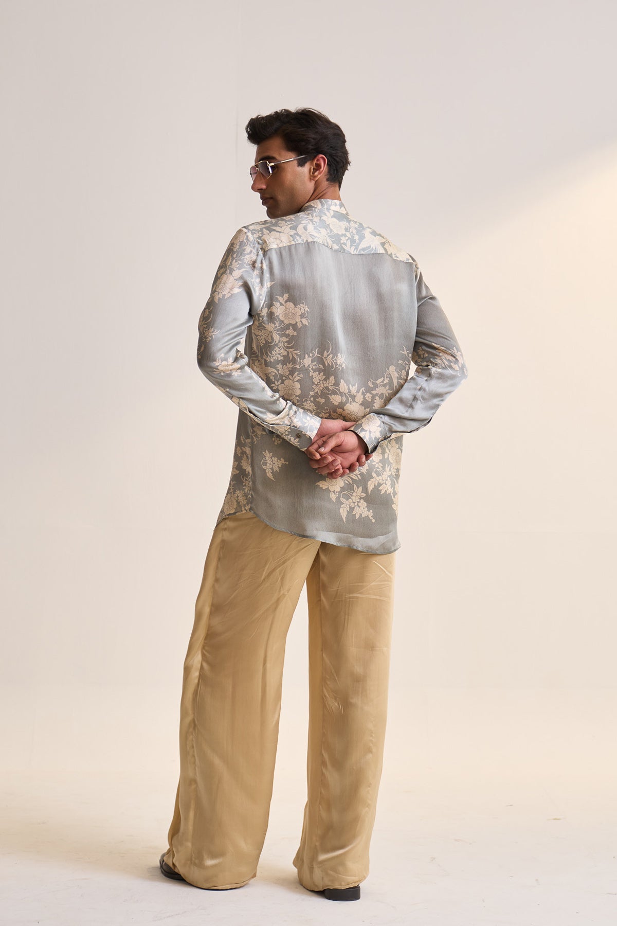 Summer parsi teal shirt