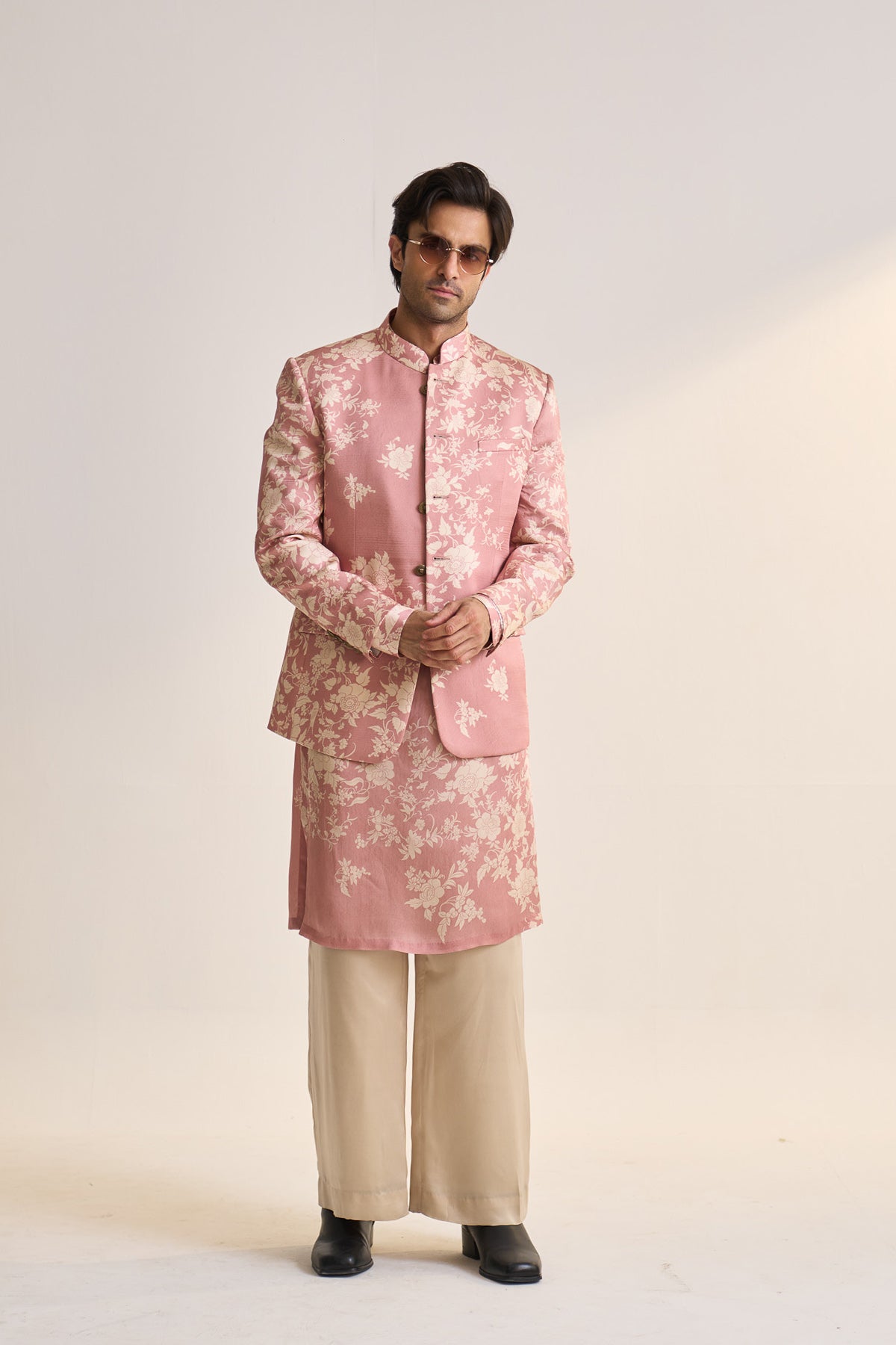 Summer parsi printed bandhgala