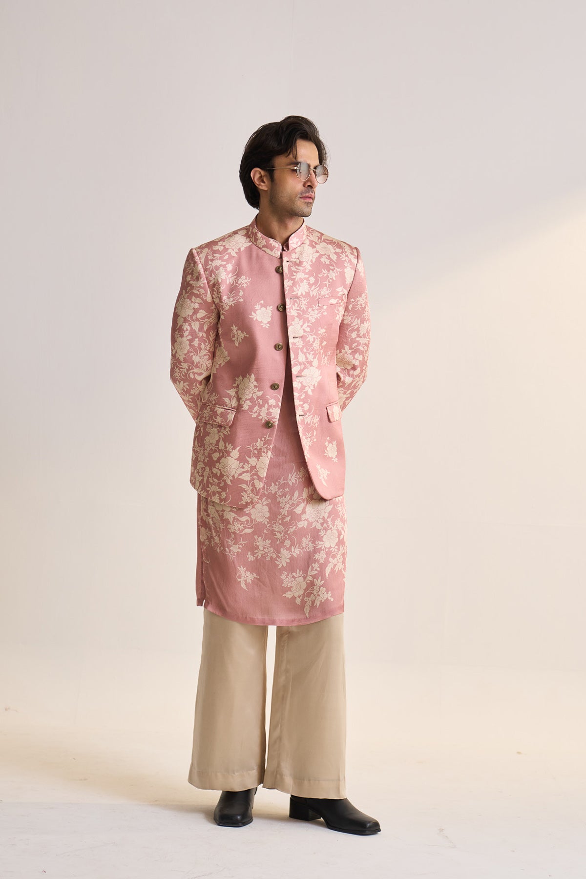 Summer parsi printed bandhgala