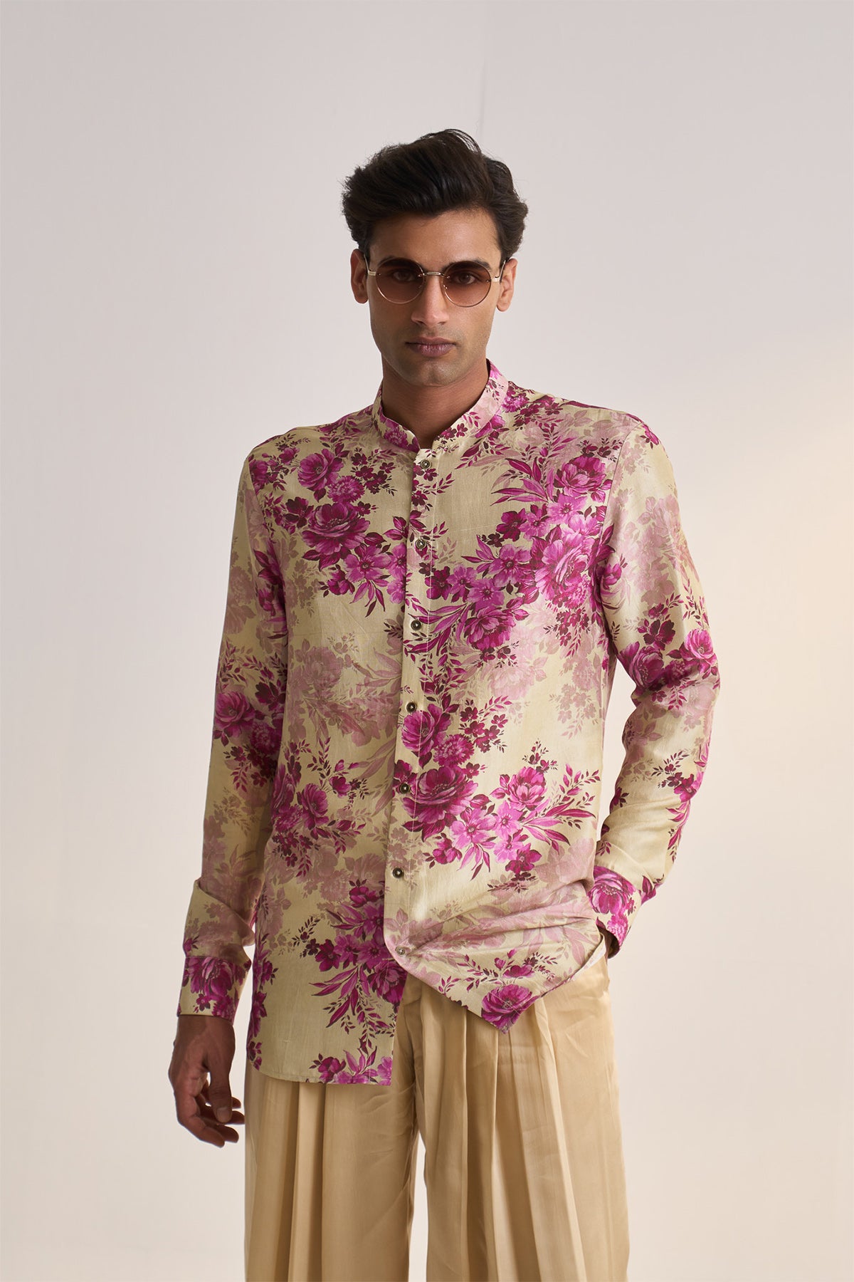 Pink moon printed shirt