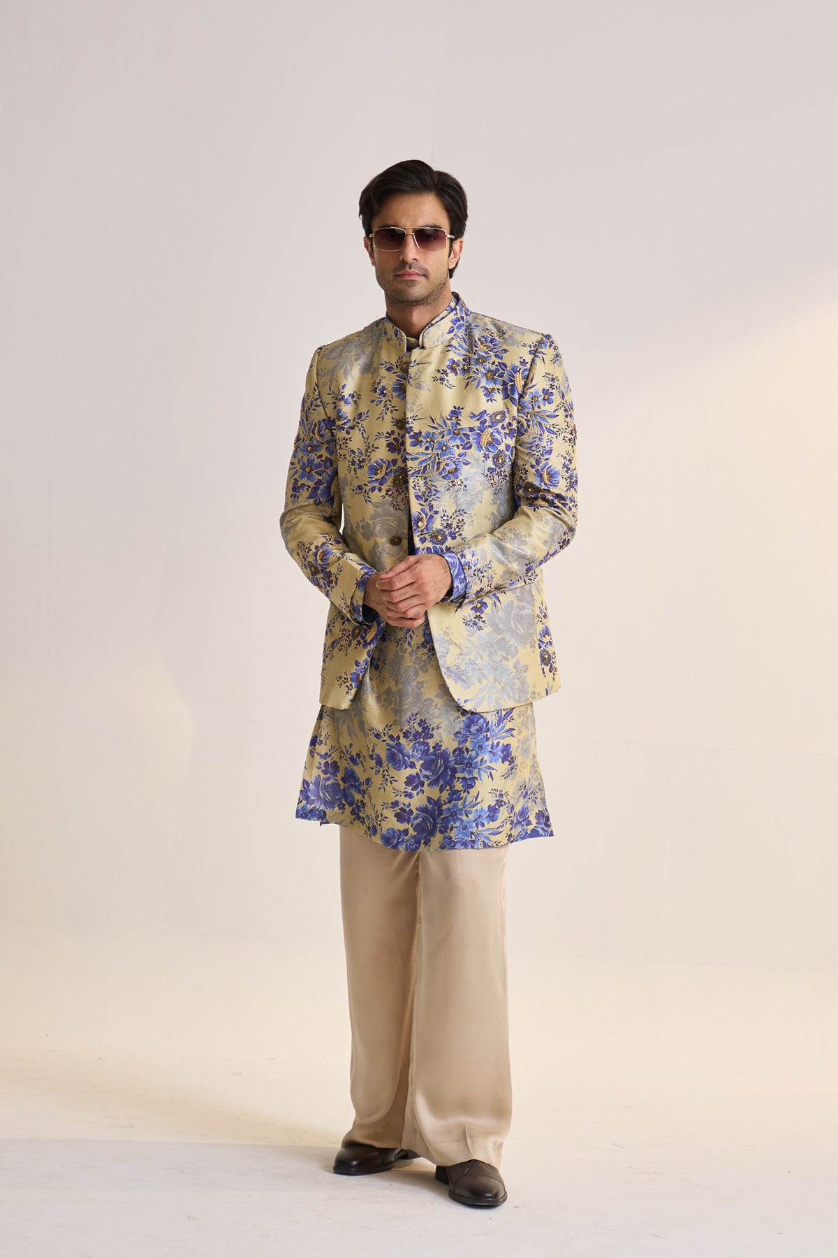 Blue moon embellished bandhgala