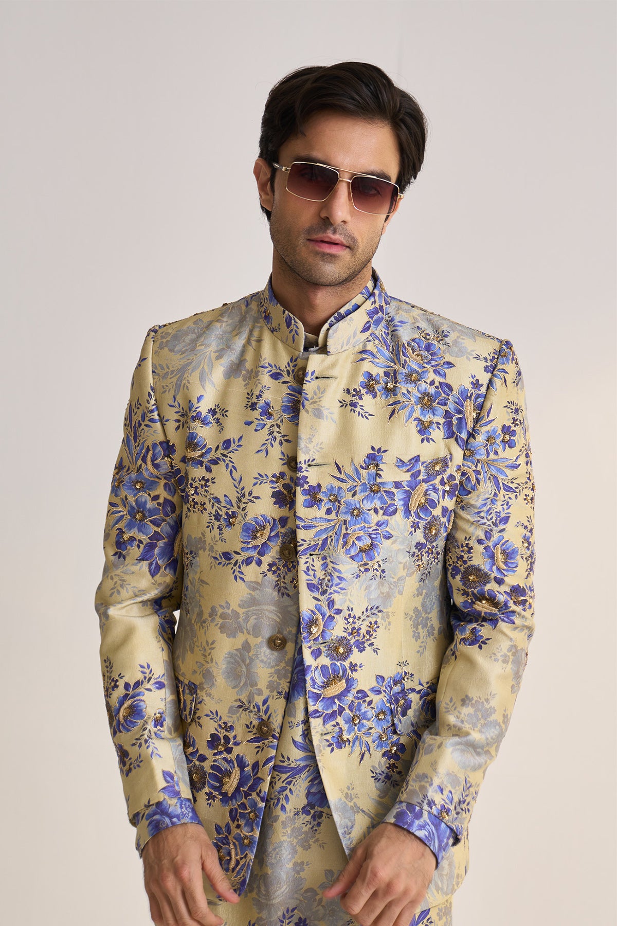 Blue moon embellished bandhgala