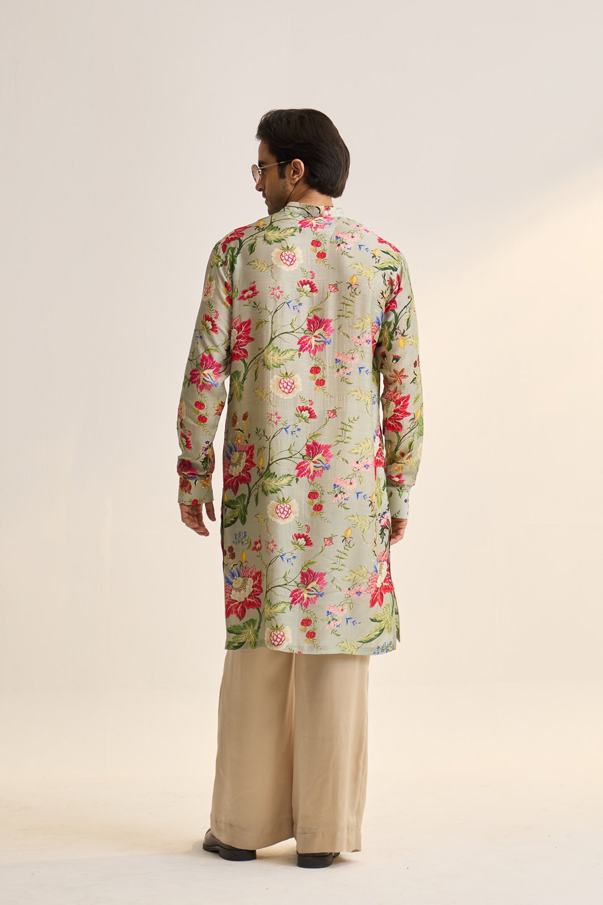 Gulnaar bloom teal kurta