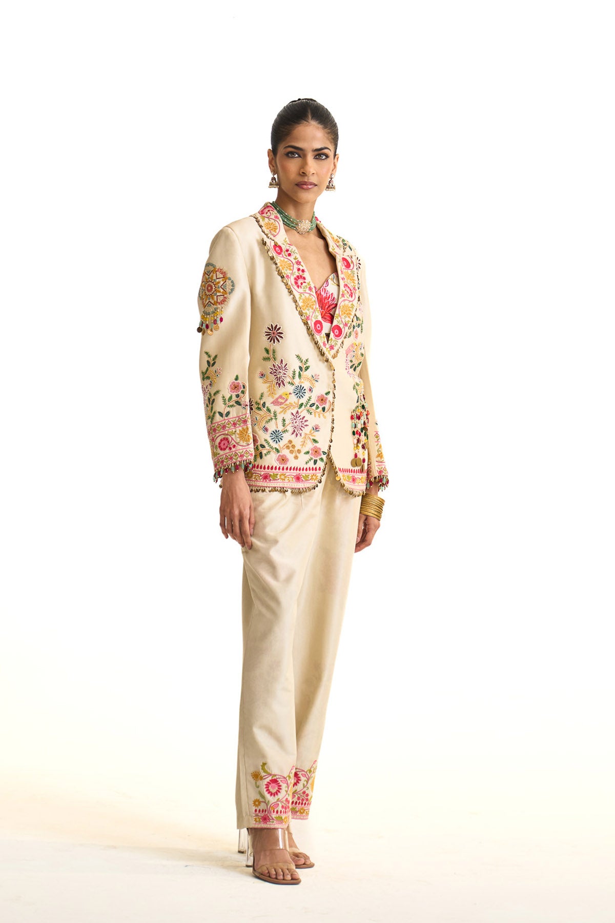 Noor-e-kashmir Blazer pant set