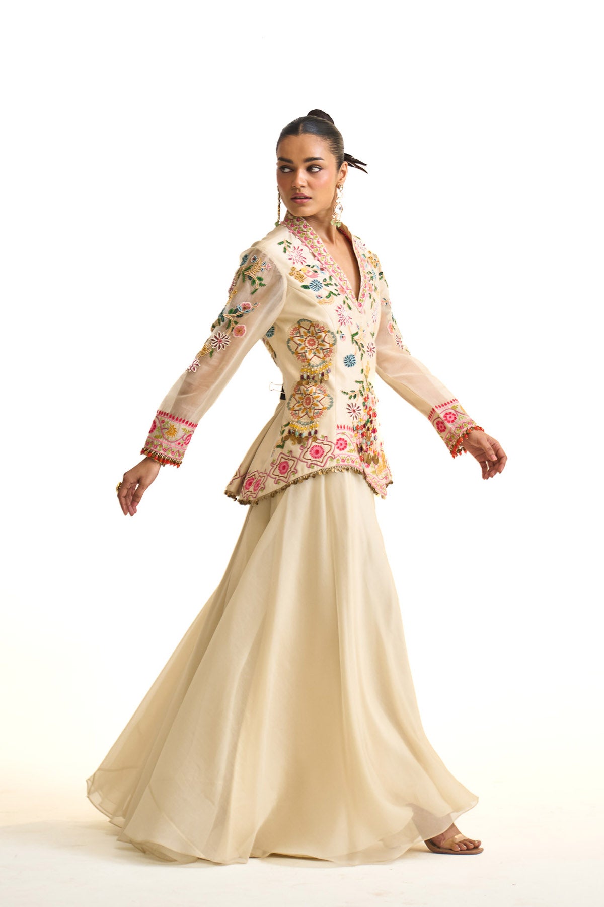 Noor-e-kashmir Heavy jacket set