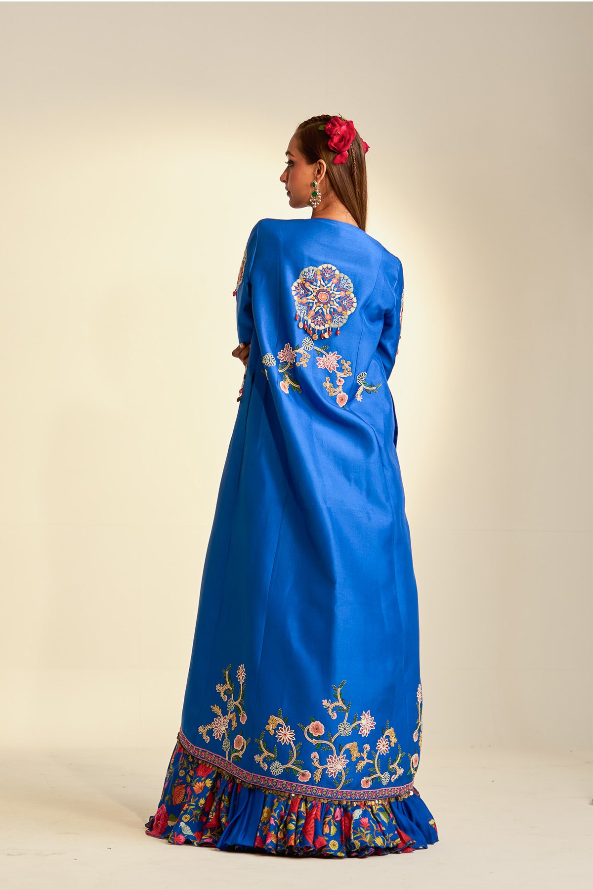 Long jacket with lehenga