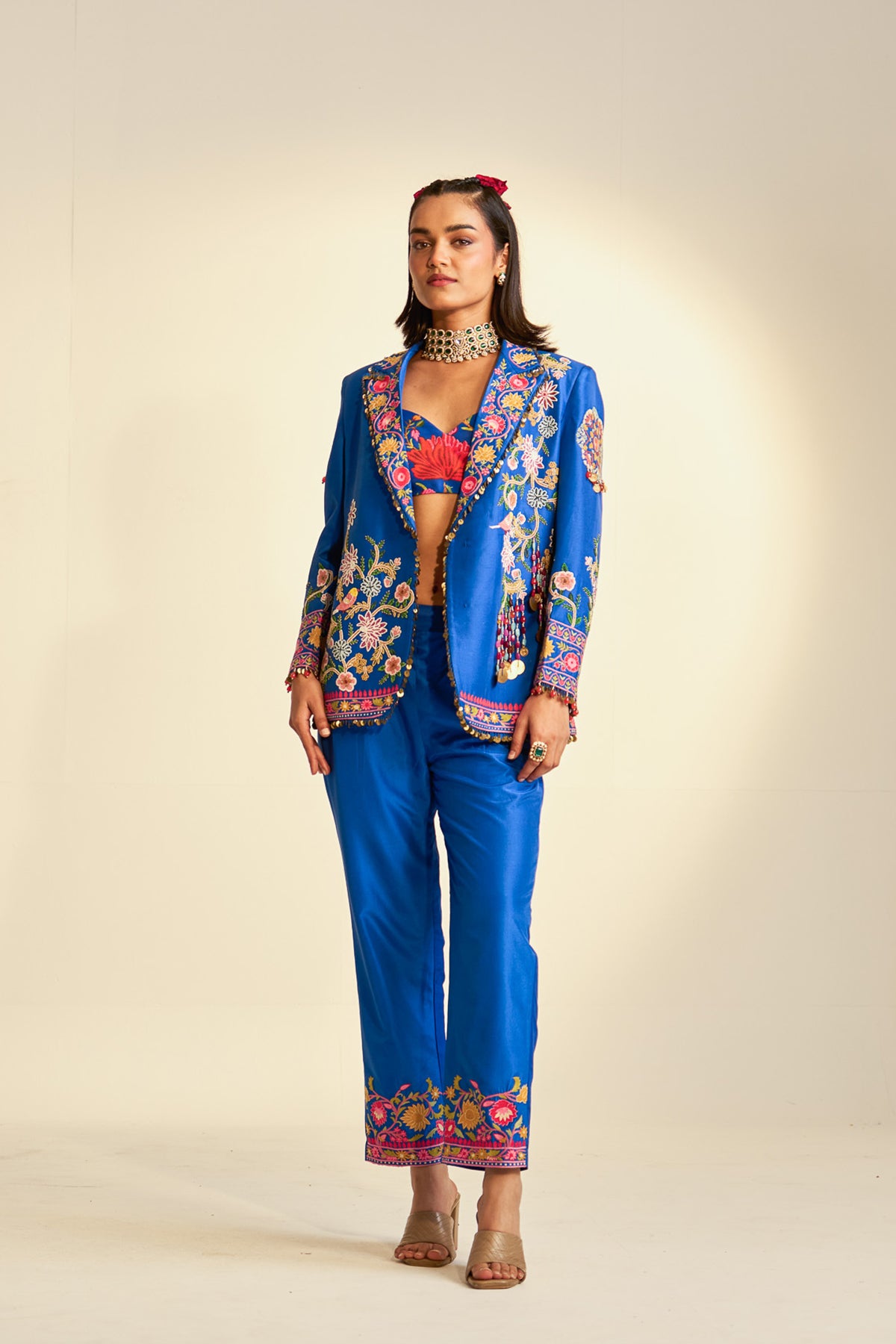 Noor-e-kashmir Blazer pant set