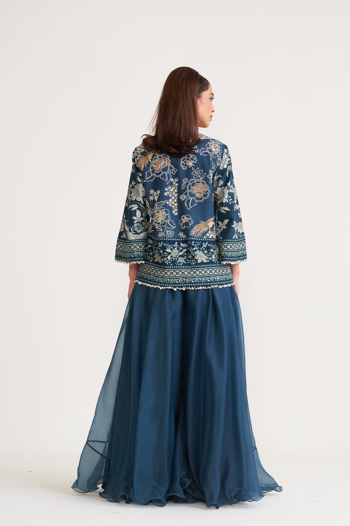 Parsi shirt and sharara set