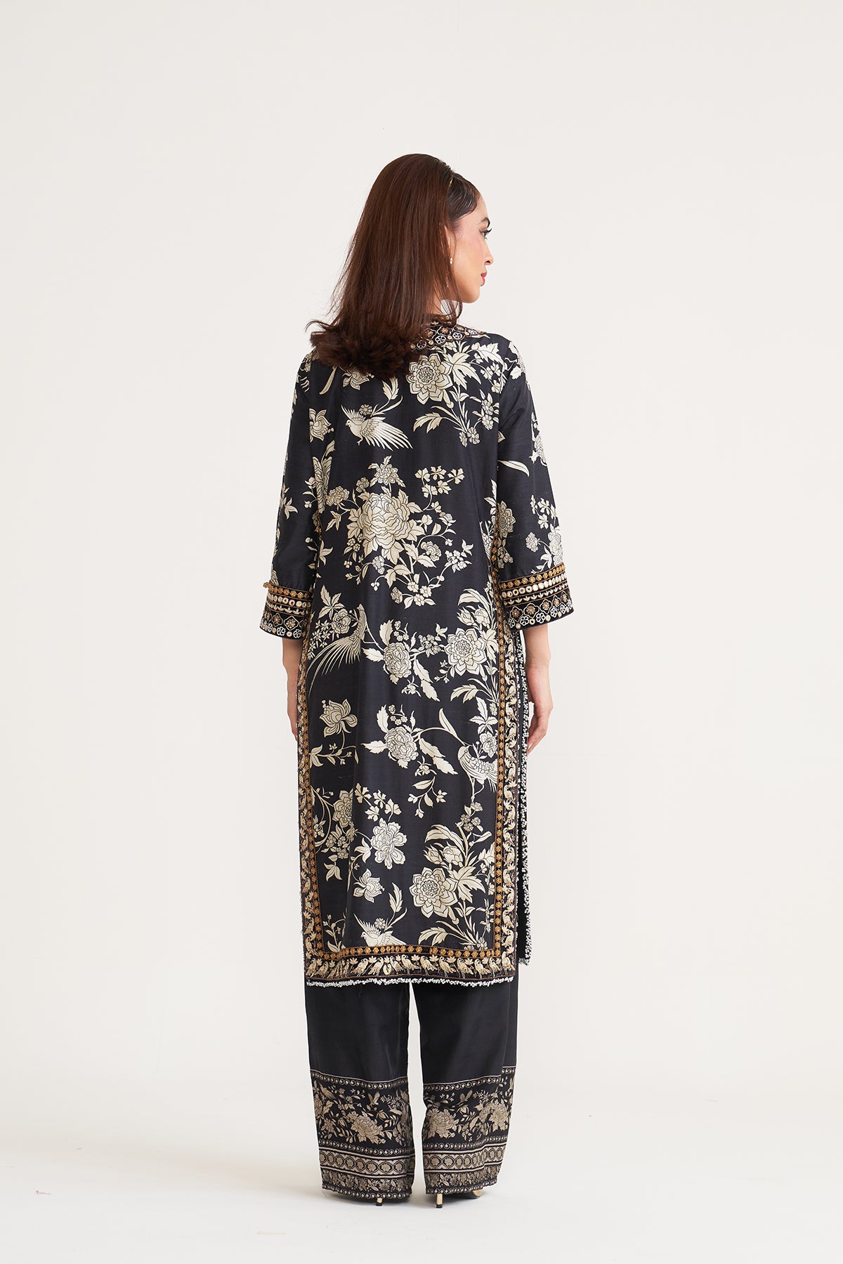 Long jacket pant set