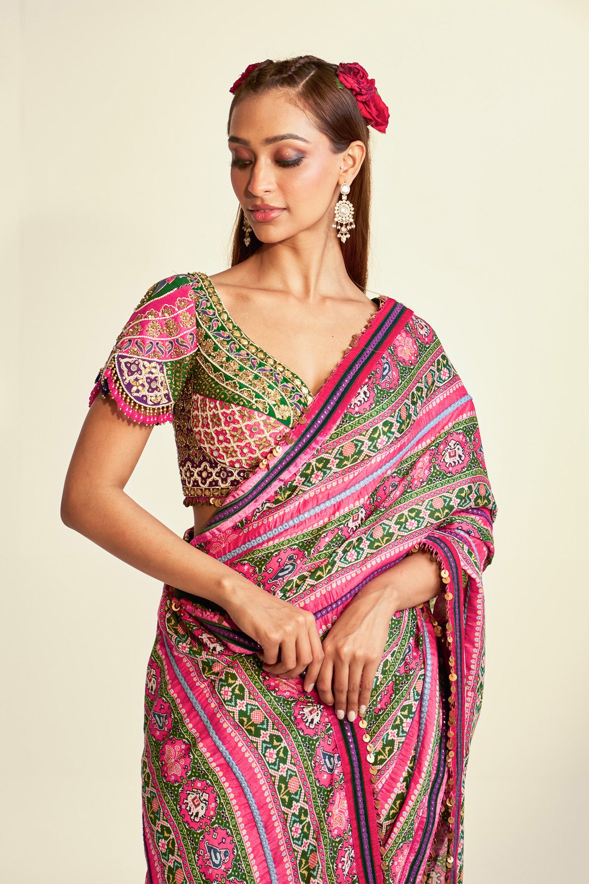 Patola open saree