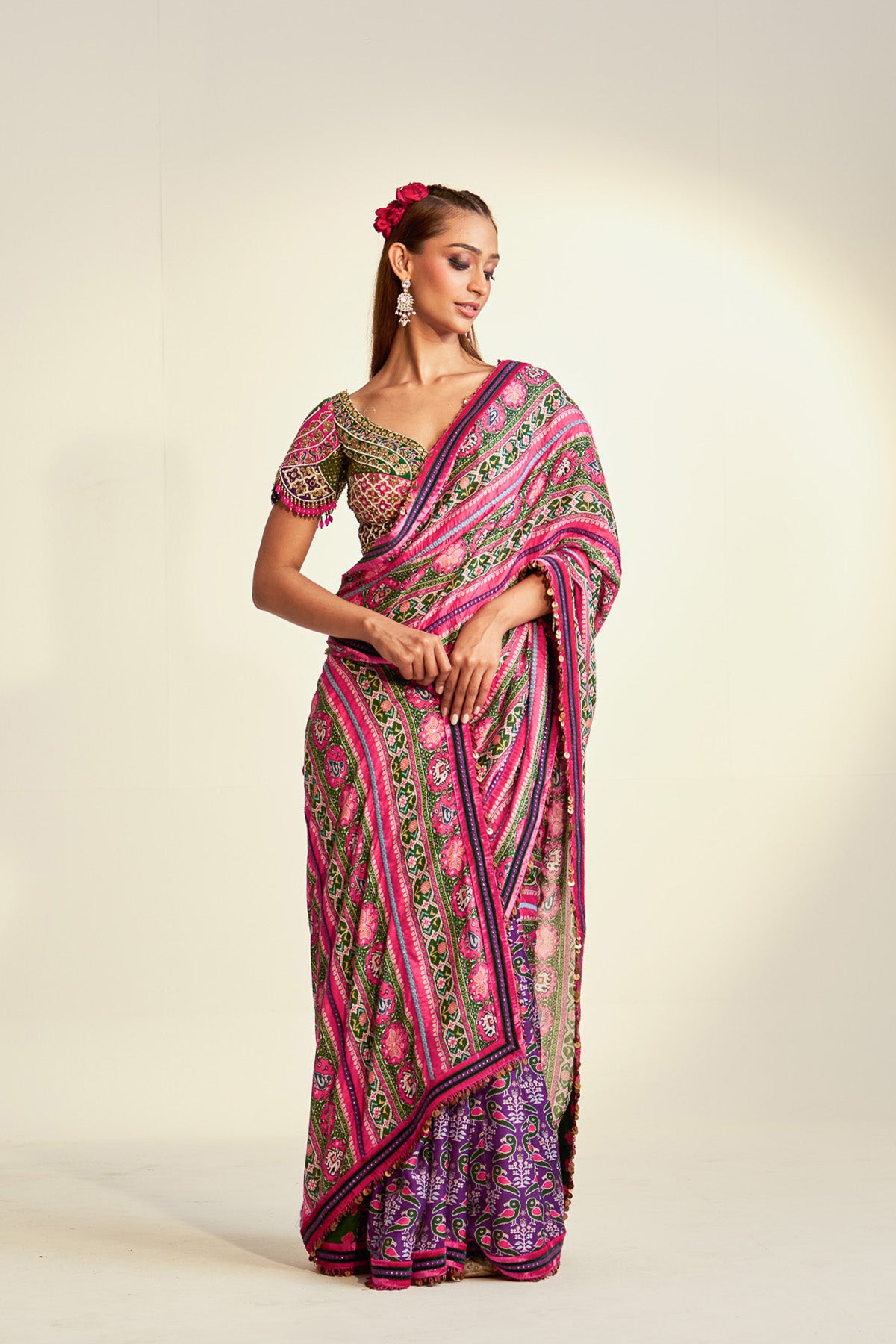 Patola open saree