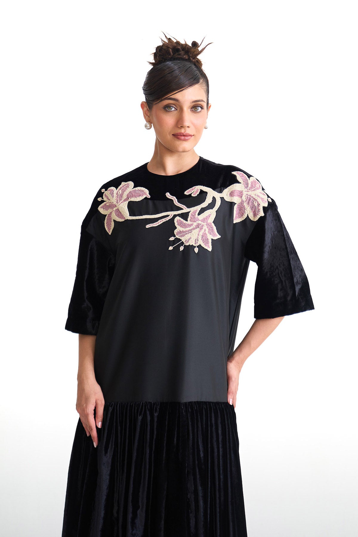 Pearl lily long antifit dress