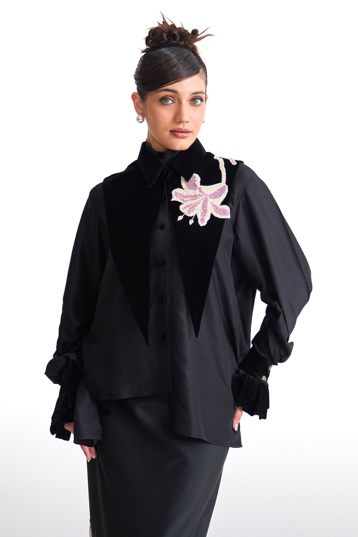 Pearl lily fish cut skirt