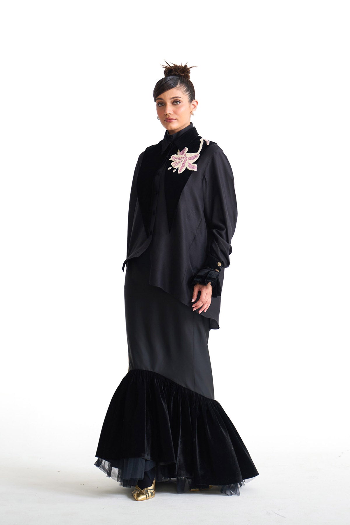 Pearl lily fish cut skirt