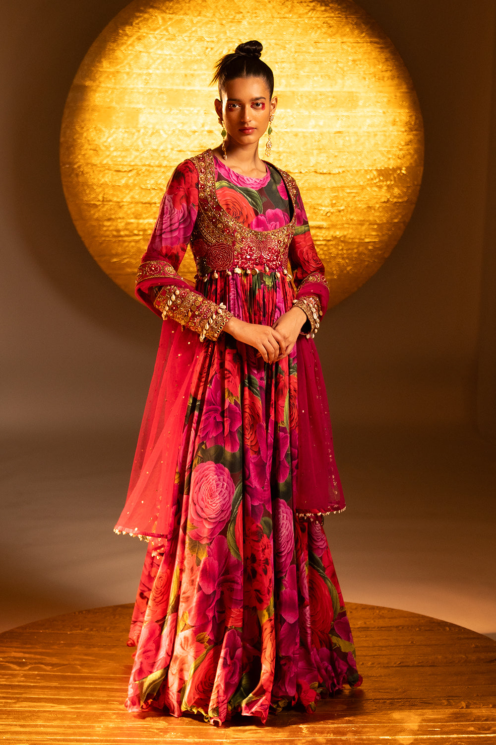 Scarlet Rose Printed Anarkali