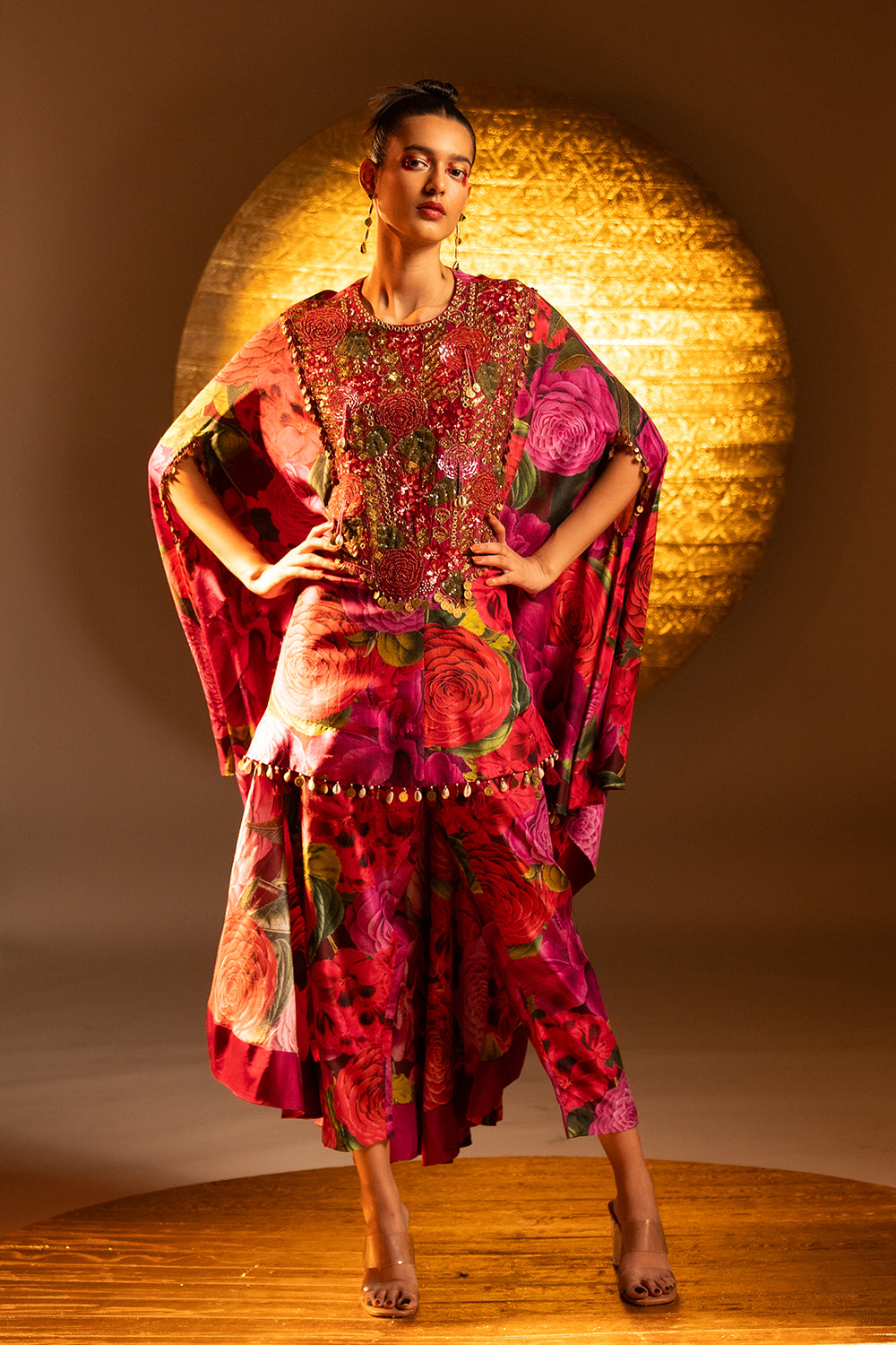 Scarlet Rose Cape With Pant