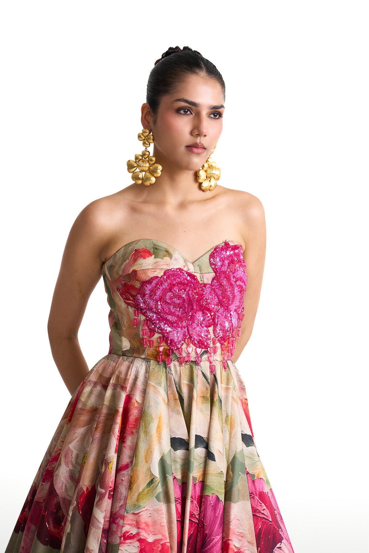 Petal story corset dress