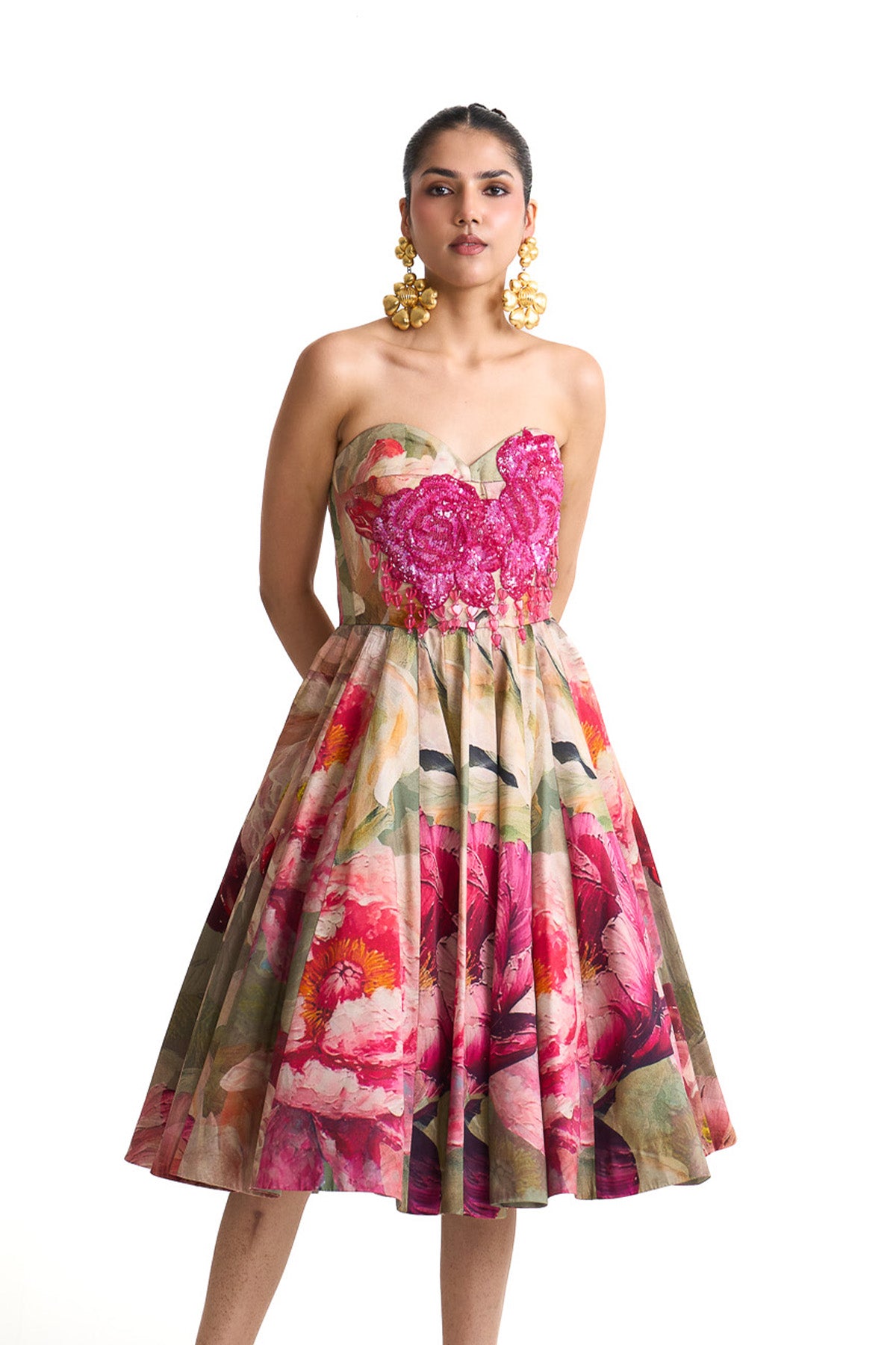 Petal story corset dress