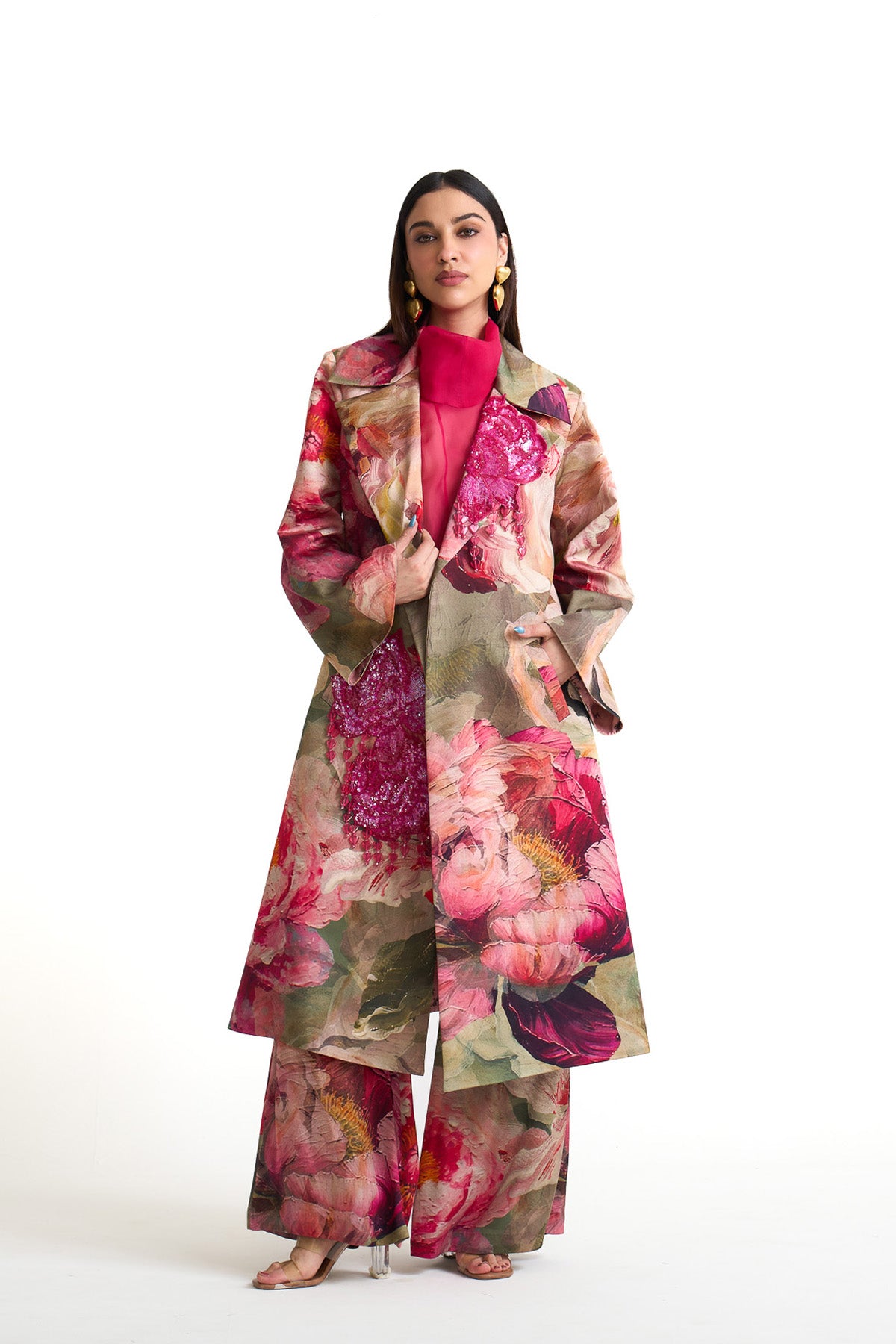 Petal story overcoat set