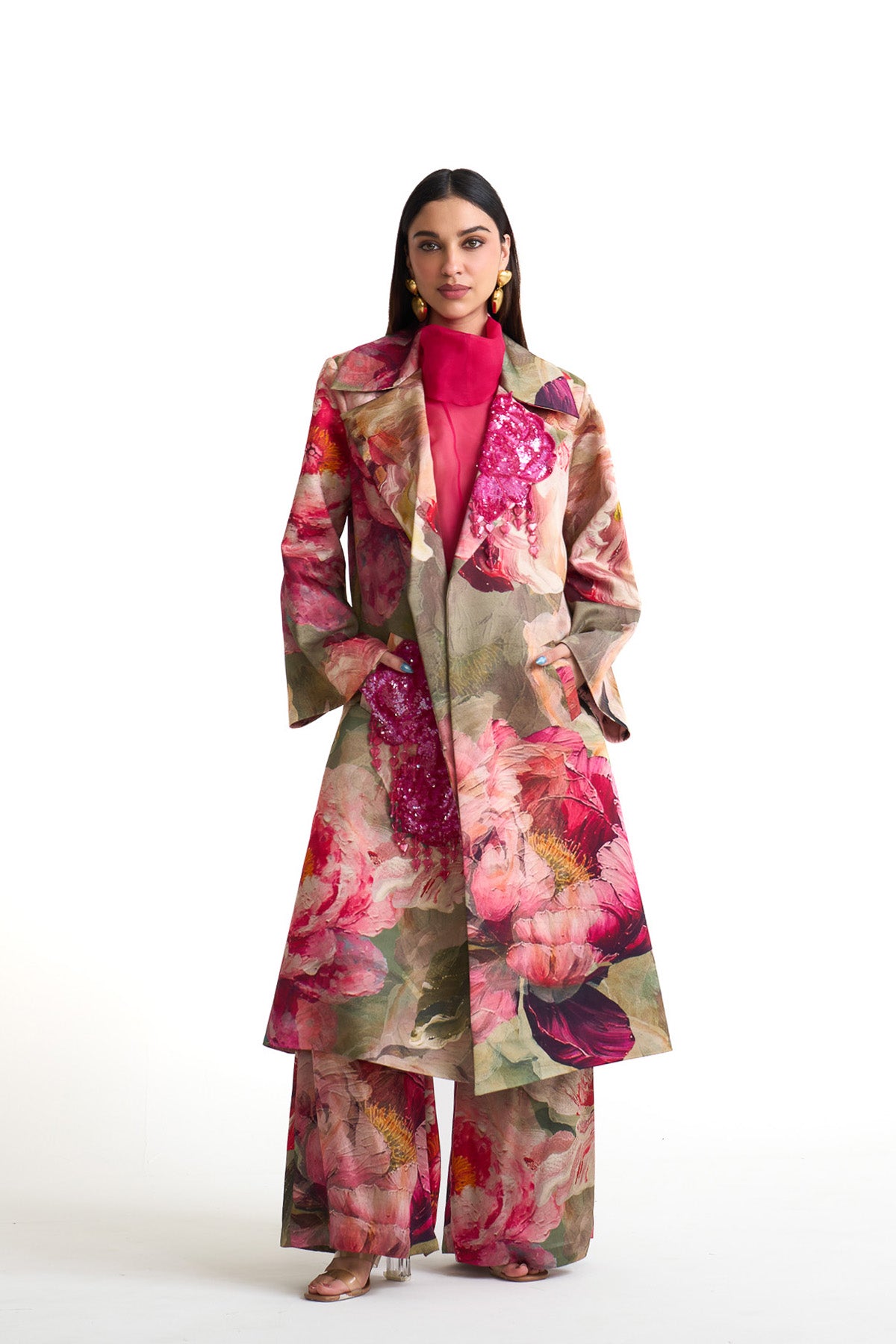 Petal story overcoat set
