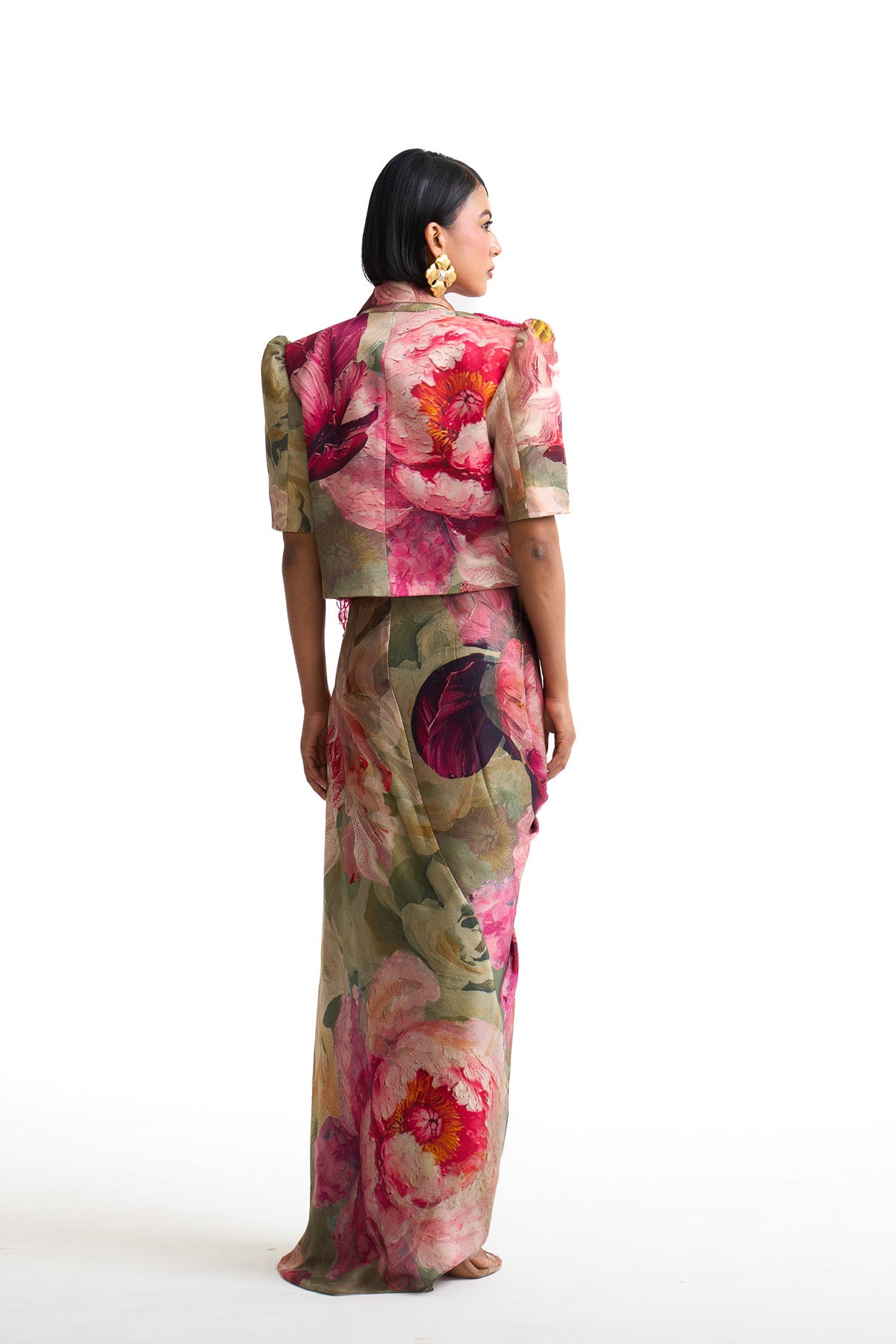 Petal story crop blazer set