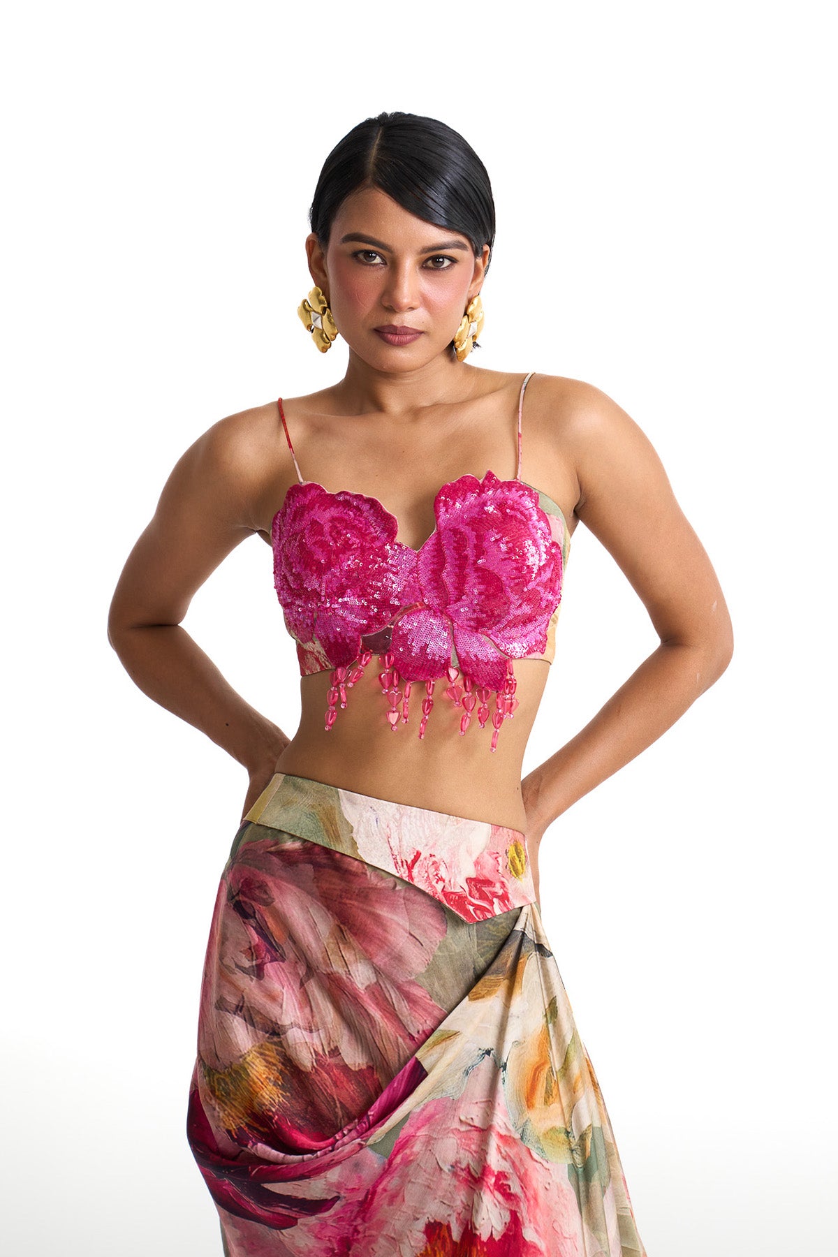 Petal story crop blazer set