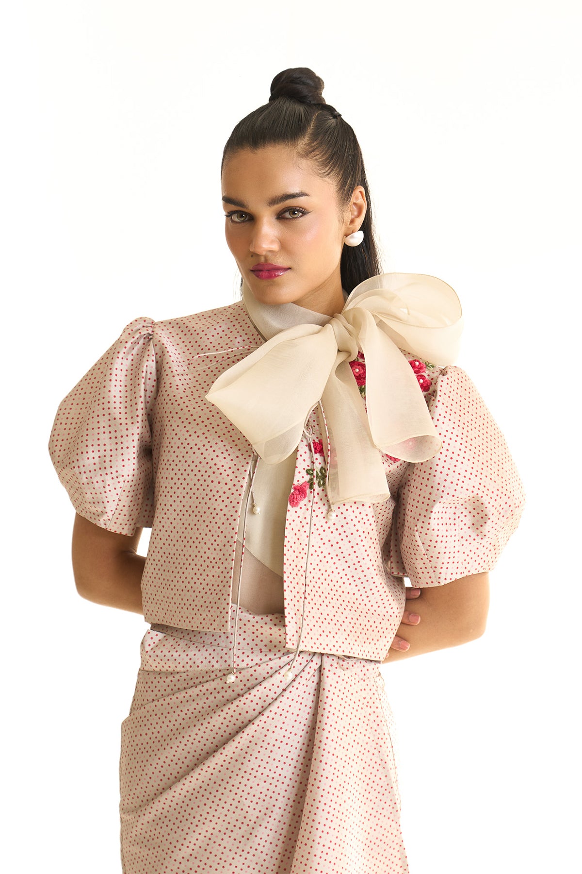 Wrap skirt and top set