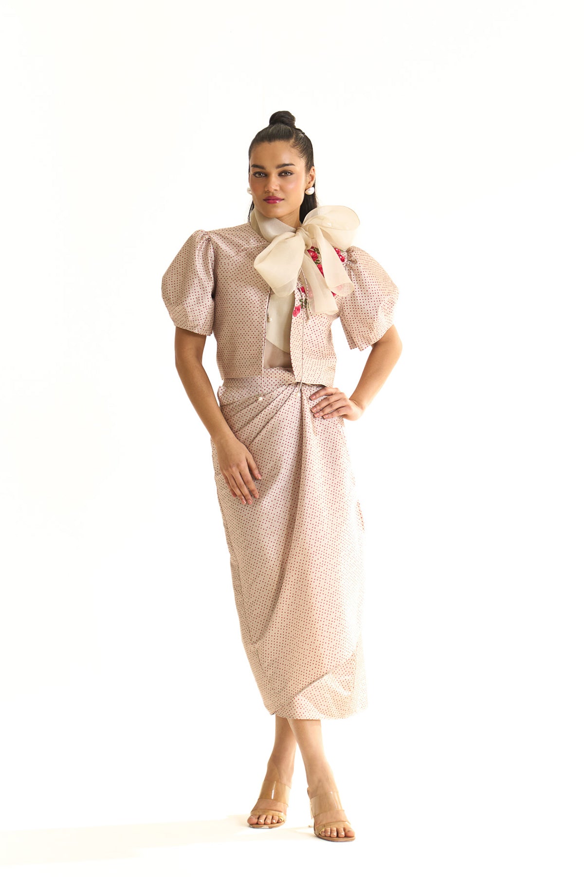 Wrap skirt and top set