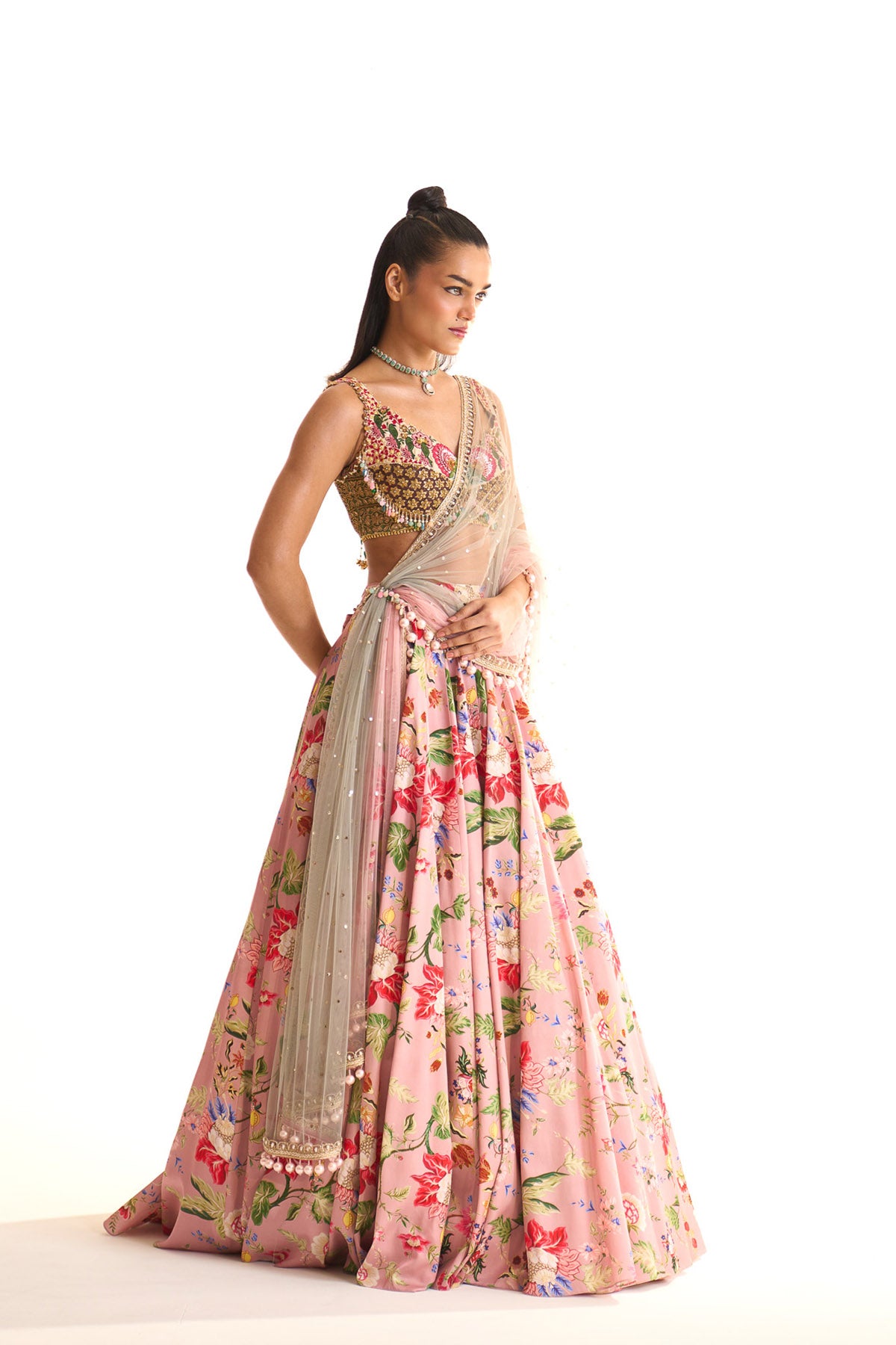 Garden story lehenga set