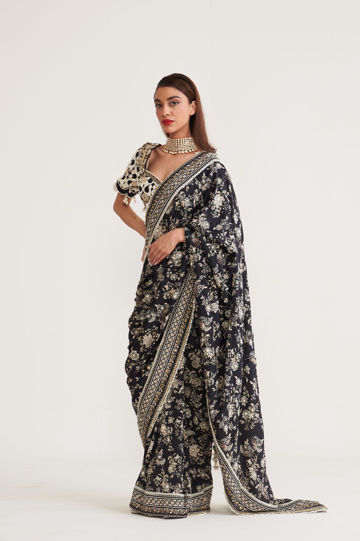 Chandni raag parsi saree