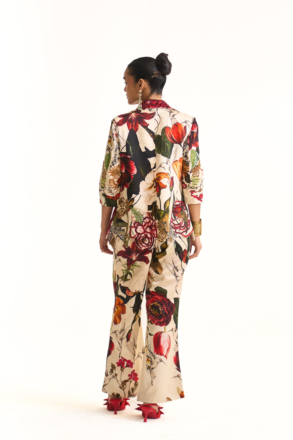 Wild blooms blazer set
