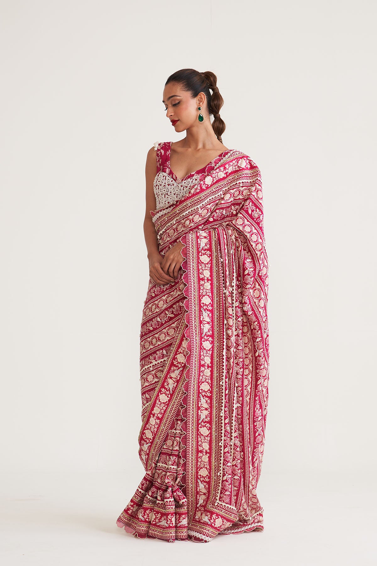 Gulab-e-jashn parsi saree