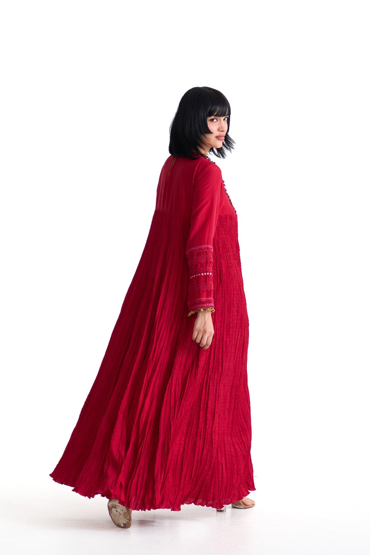 Mor pankh a line yoke anarkali