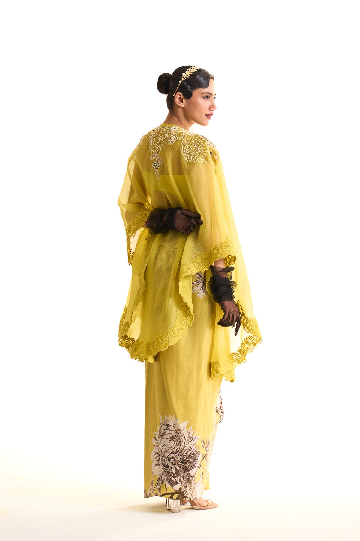 Black iris cape set