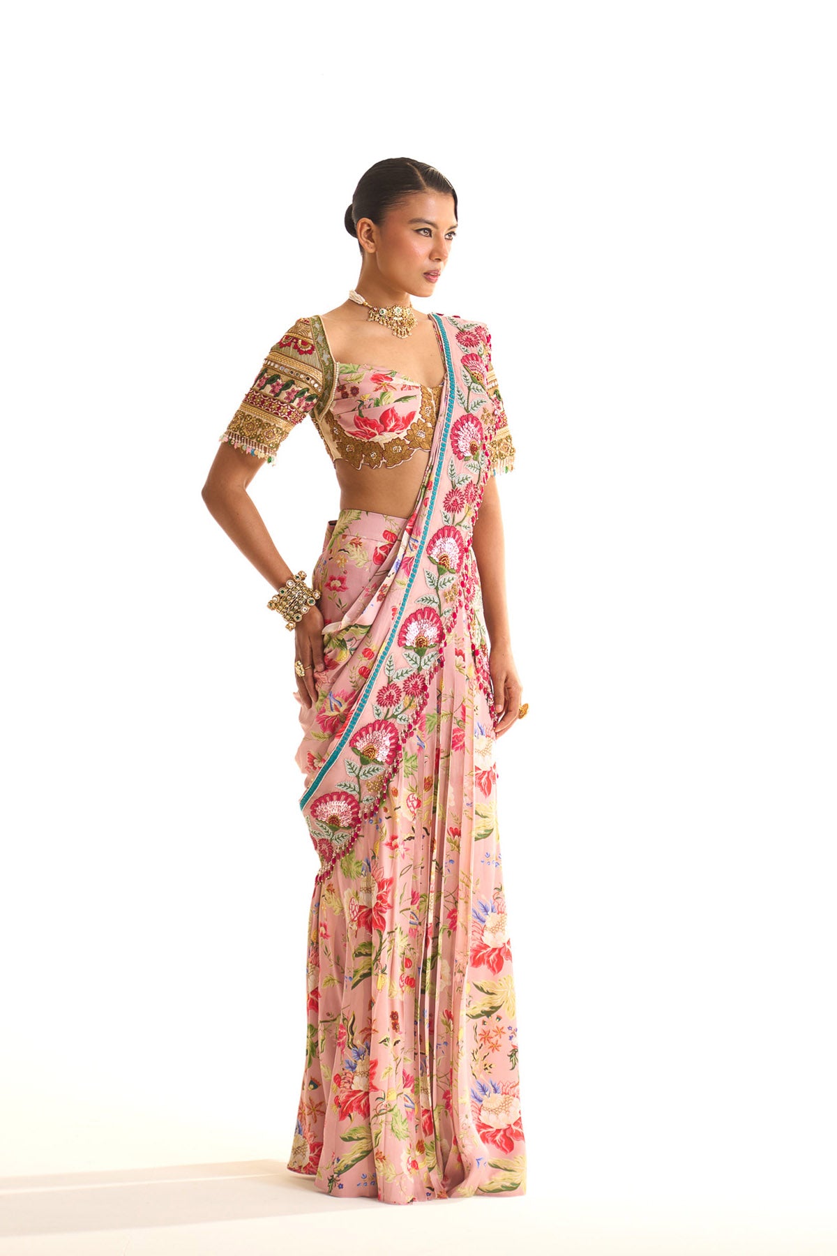 Garden story mermaid saree