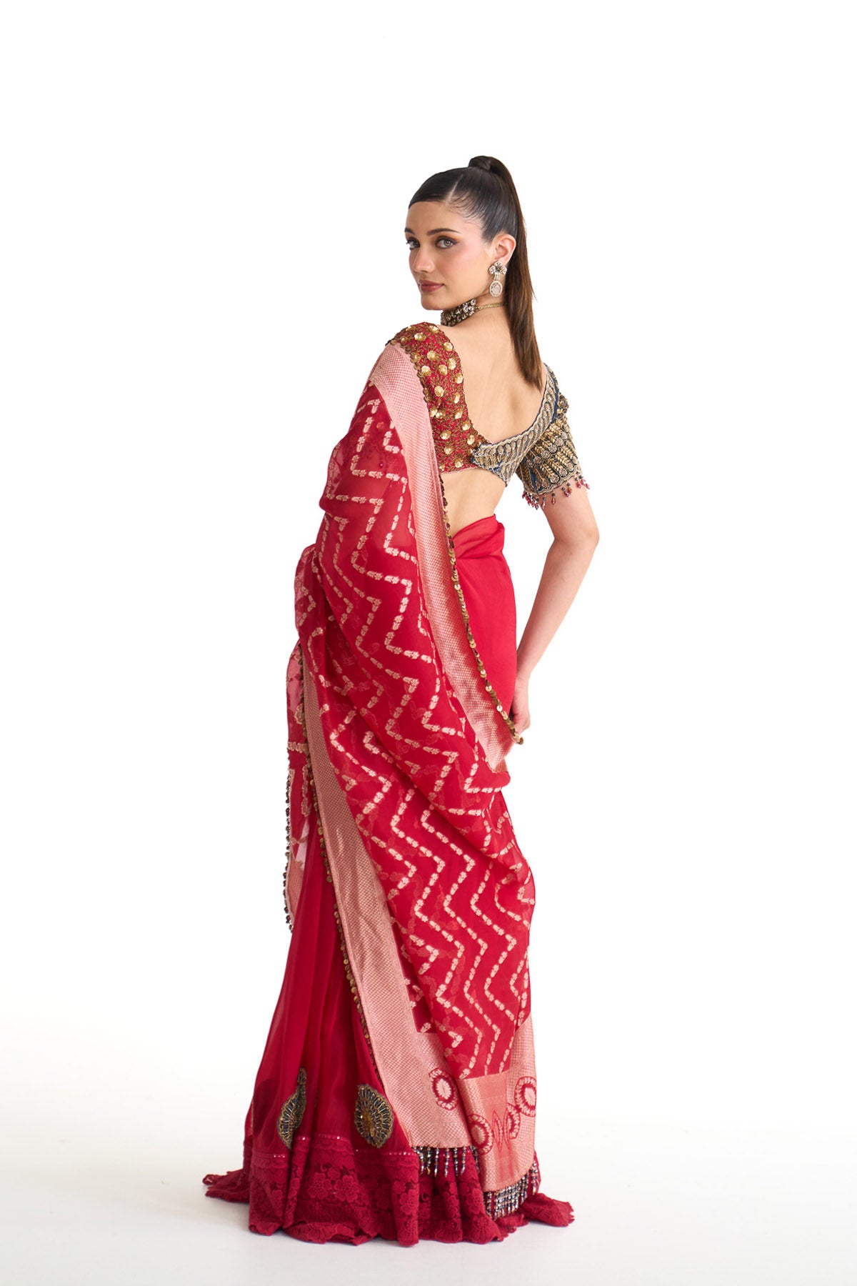 Mor pankh saree