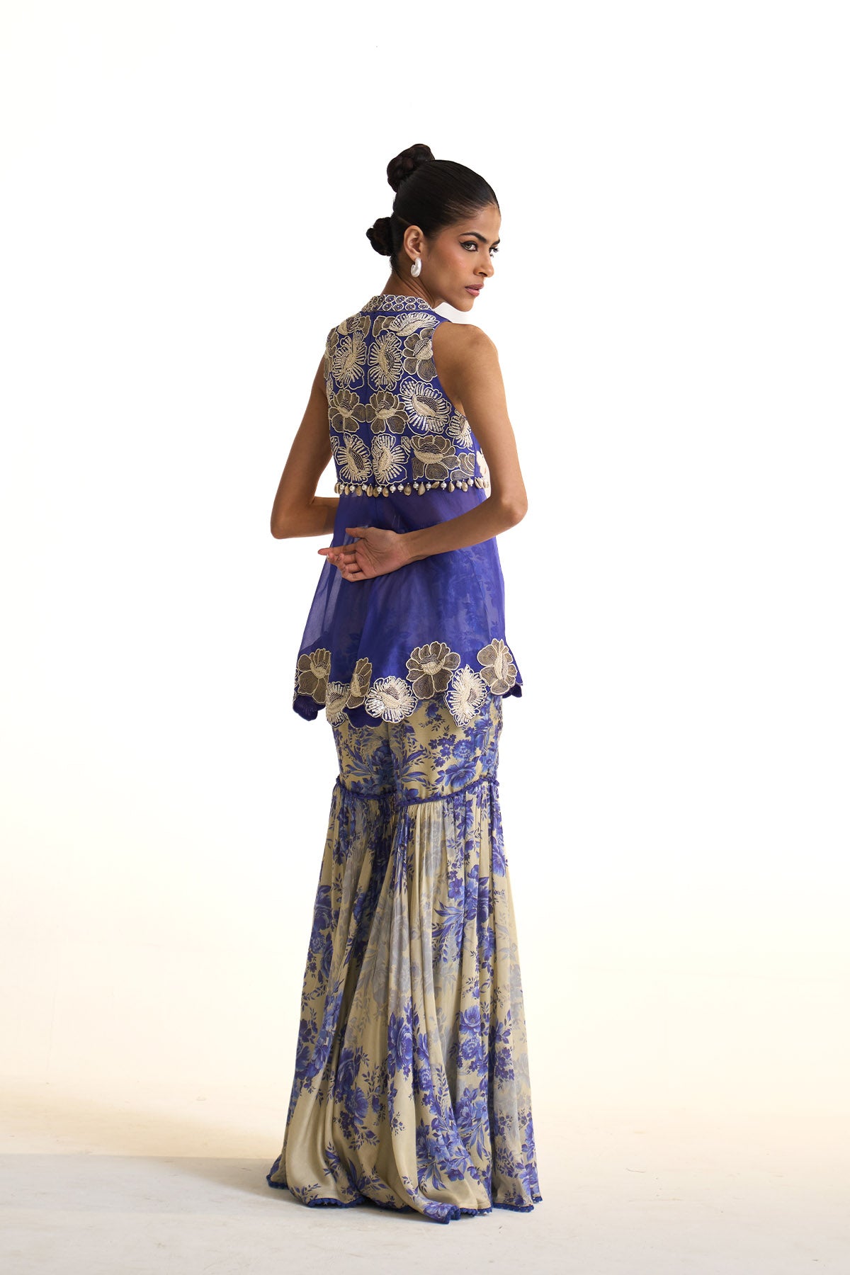 Blue moon Peplum set