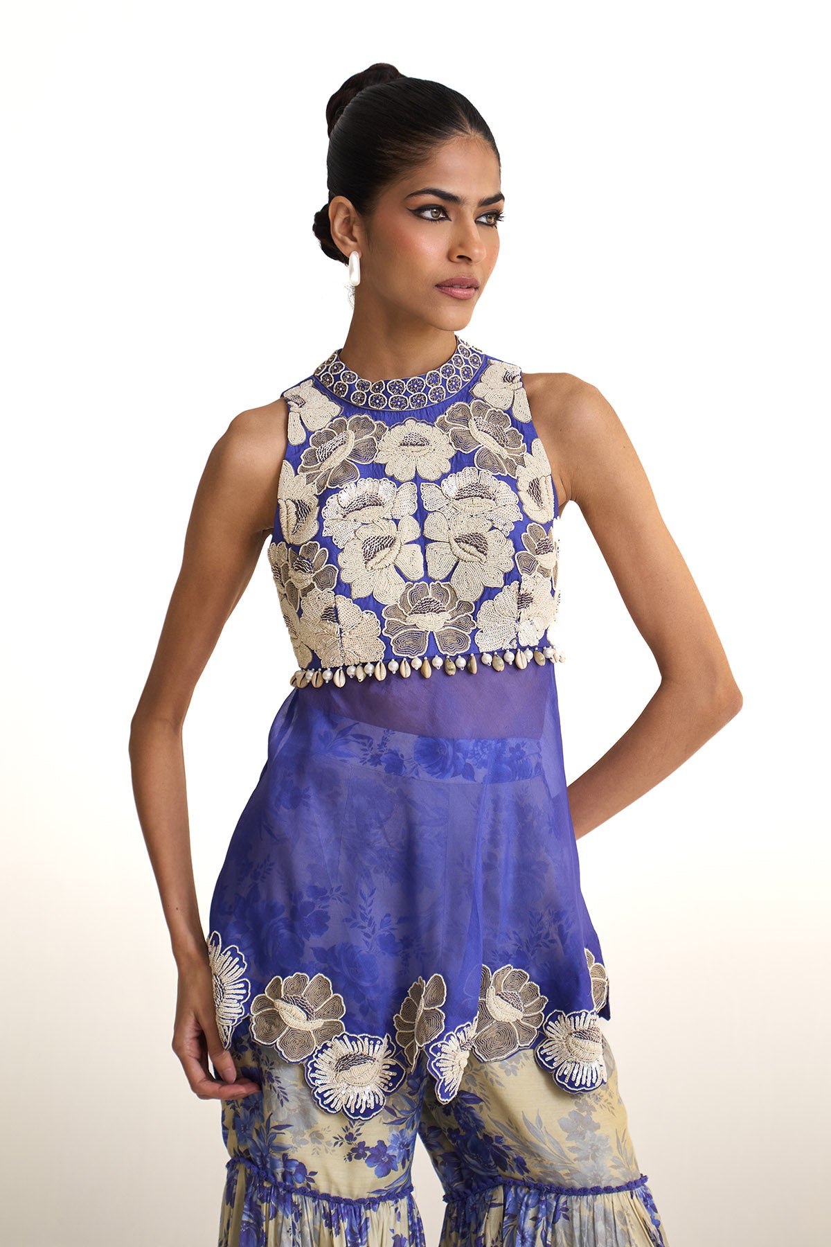 Blue moon Peplum set