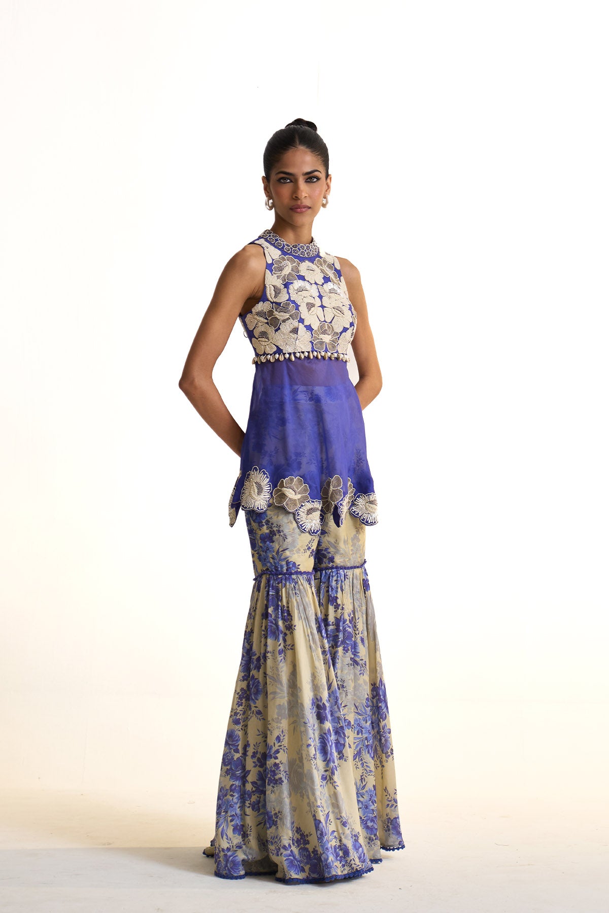 Blue moon Peplum set