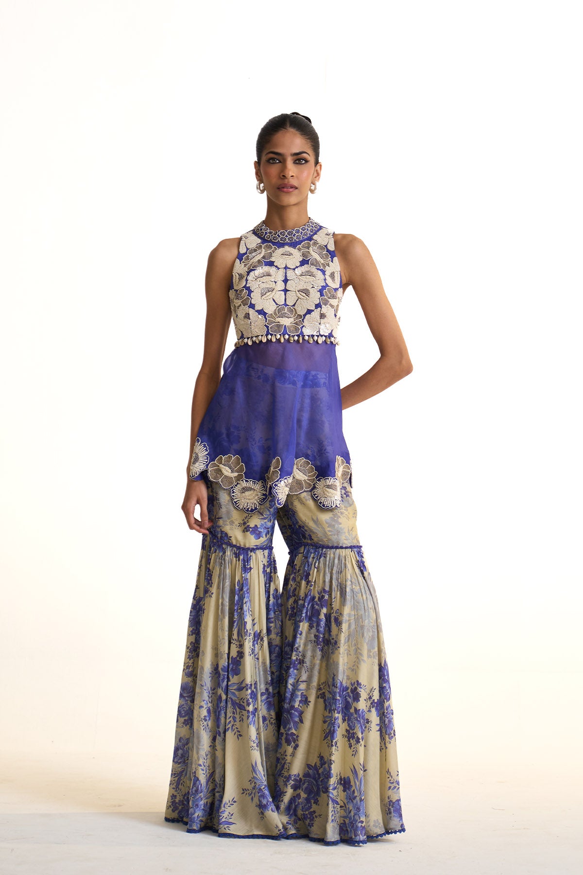 Blue moon Peplum set