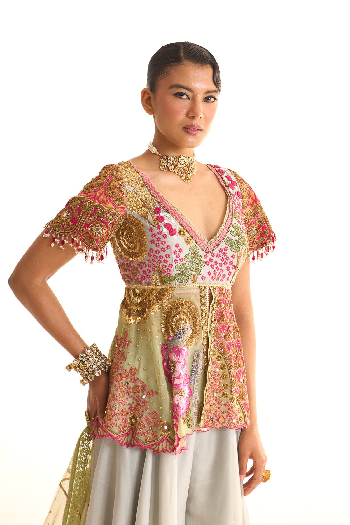 Garden story peplum set