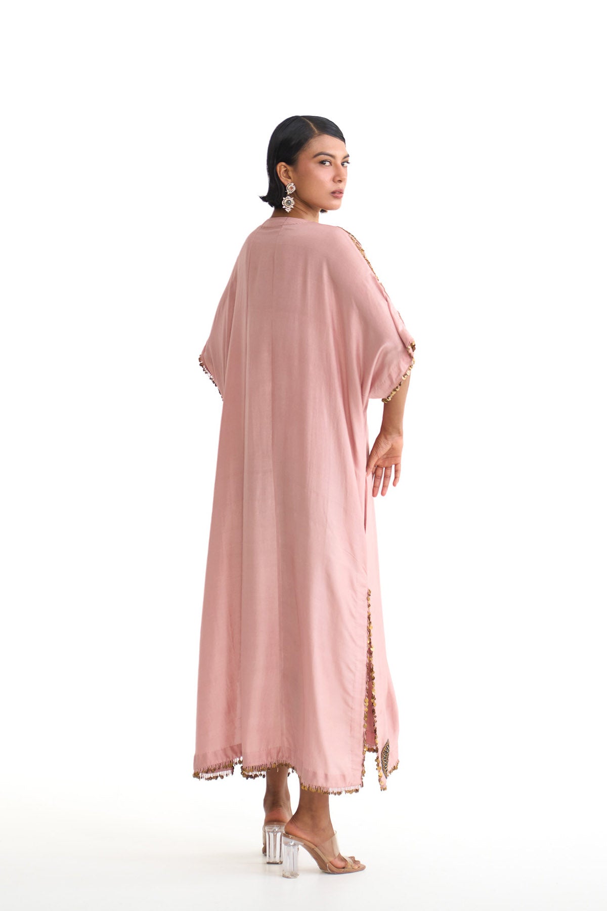 Mor pankh drape kaftan
