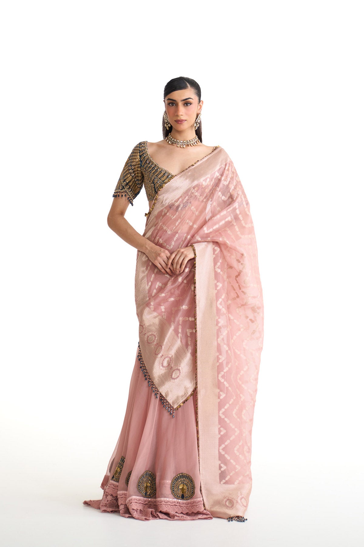 Mor pankh saree