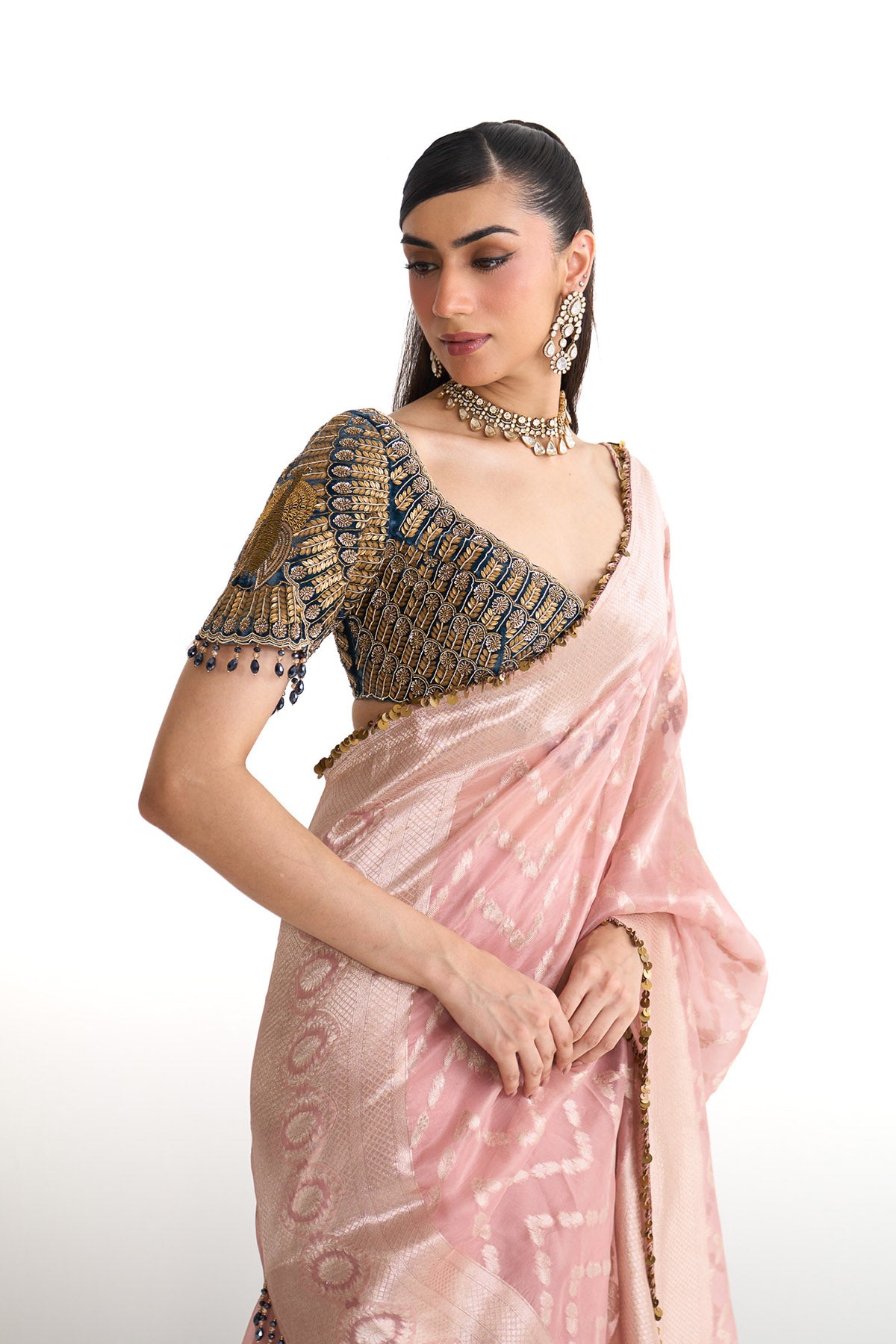 Mor pankh saree