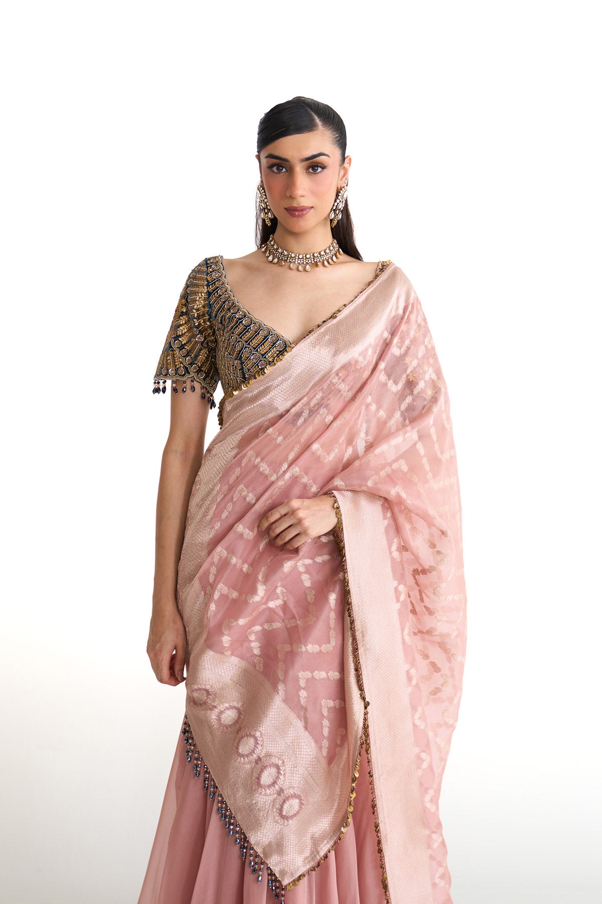 Mor pankh saree