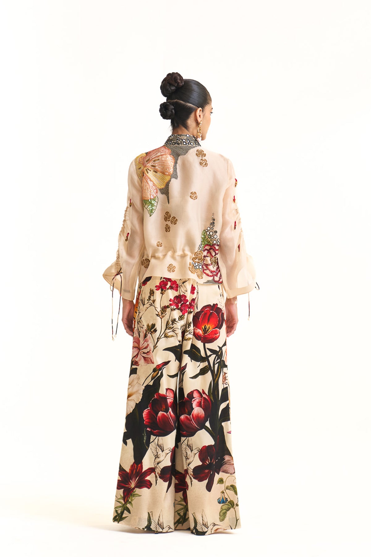 Wild blooms bomber jacket set