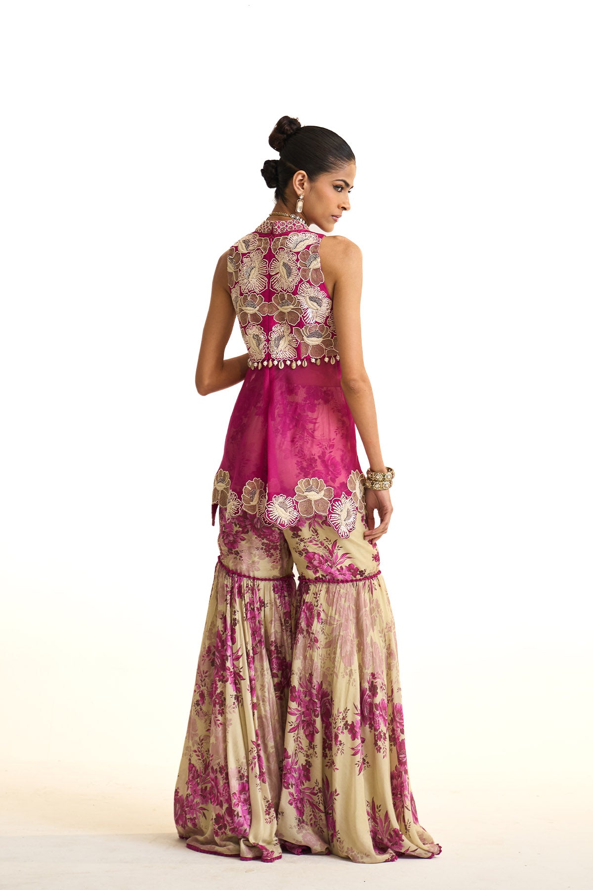 Pink moon Peplum set