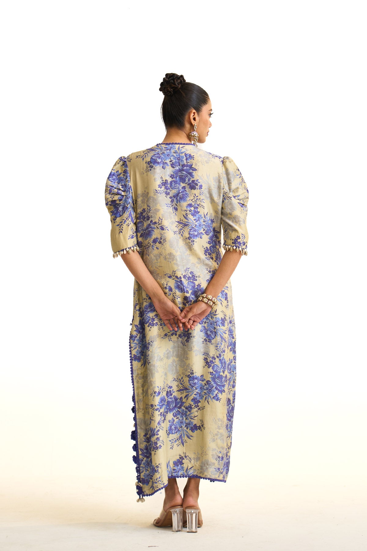 Blue Moon V neck kaftan